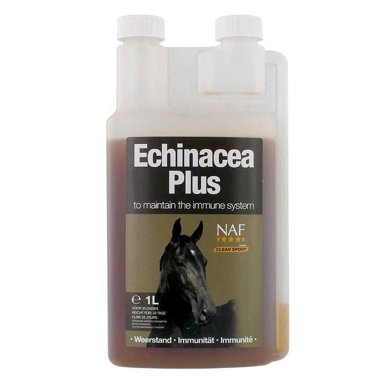 NAF Echinacea Plus 1 liter – Natuurlijke ondersteuning van het immuunsysteem bij paarden