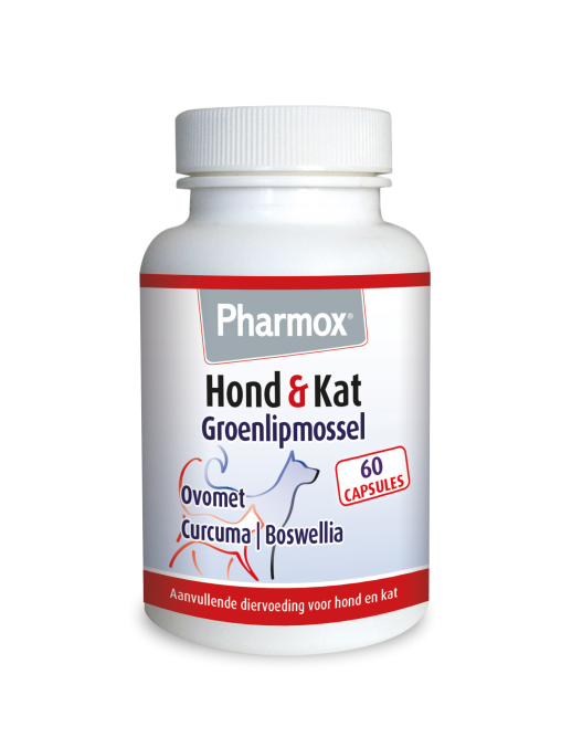 Pharmox Groenlipmossel Hond en Kat 60 capsules