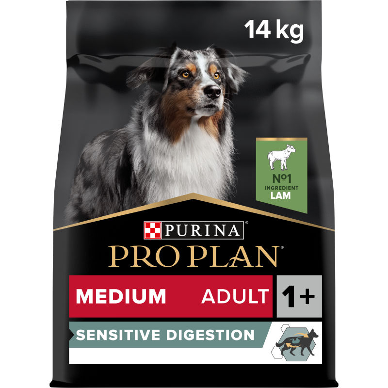 Purina Pro Plan Medium Adult Sensitive Digestion Hondenvoer Lam 14 kg