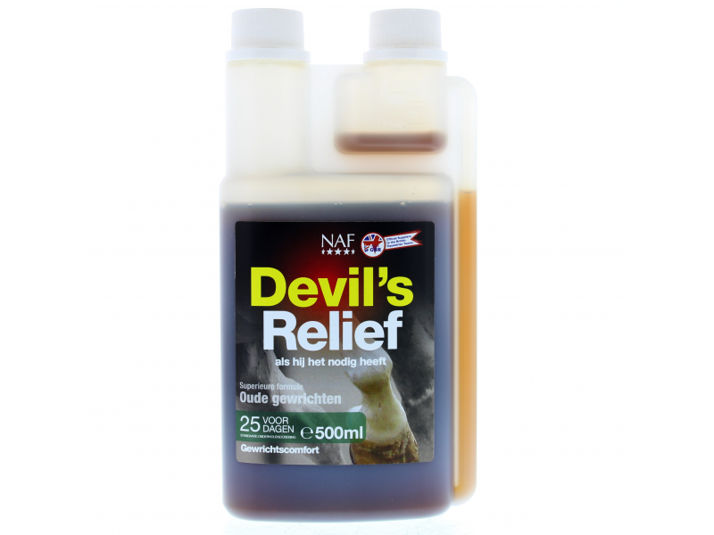 NAF Devil’s Relief – Kruidenoplossing voor stijve en oudere paarden, Fles