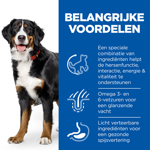 Hill's Science Plan Senior Vitality Large Breed Mature Adult 6+ Hondenvoer Kip & Rijst