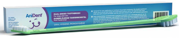 AniDent Tandenborstel Dubbelzijdig Hond Kat