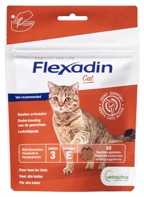 Flexadin Cat 60 Kauwbrokjes 