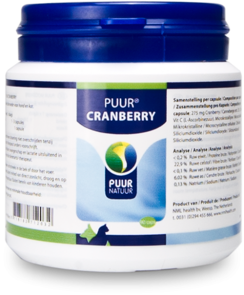 Puur Cranberry Compleet Hond Kat 90 capsules