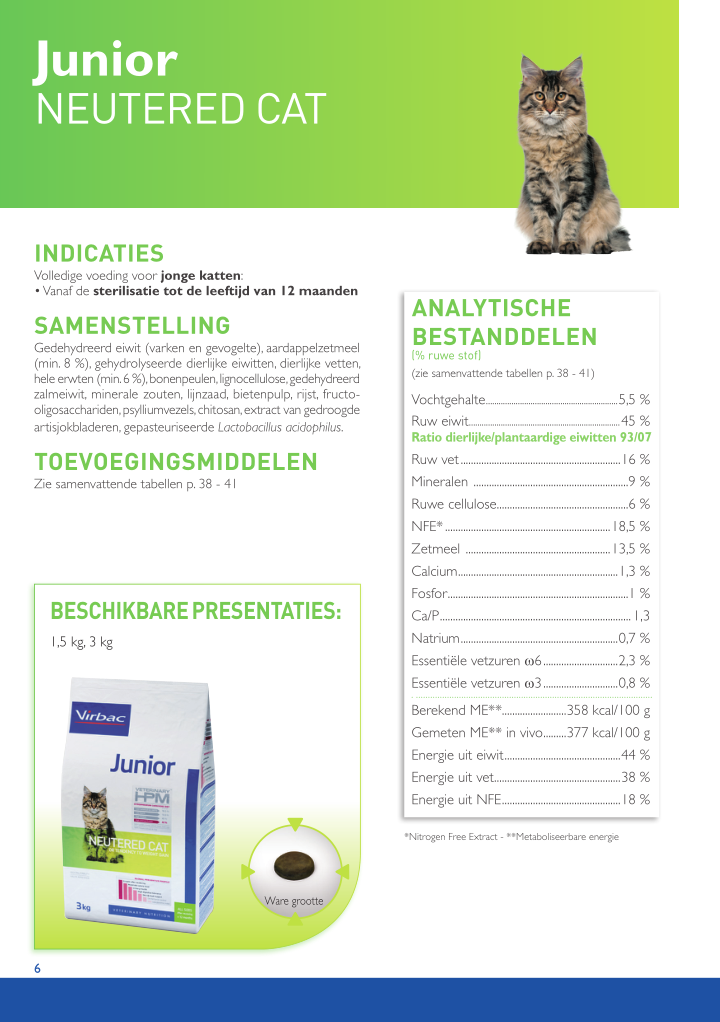 HPM Veterinary Junior Neutered Cat
