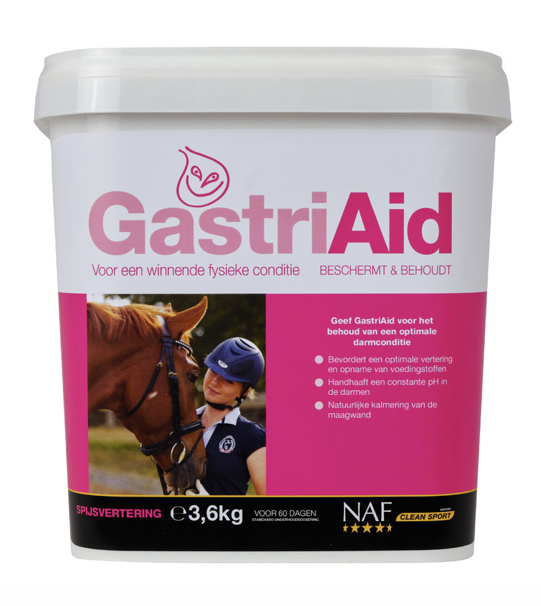 NAF GastriAid – Maag- en darmformule voor paarden met gevoelige spijsvertering 3.6 kg