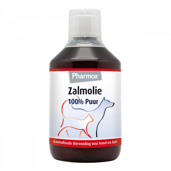 Pharmox Zalmolie 100% Puur Hond Kat 425 ml