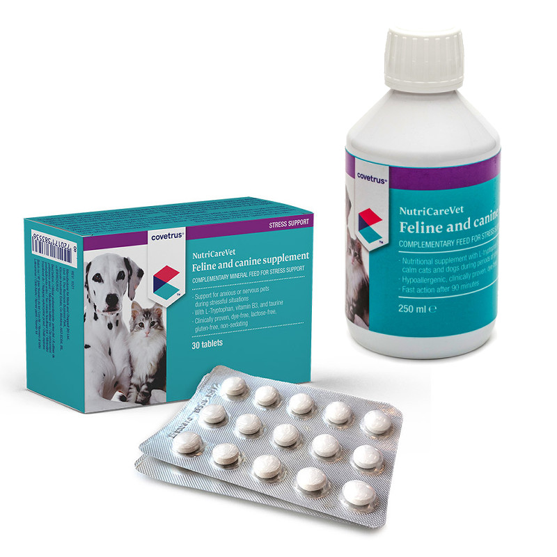 NutriCareVet Stress Support Hond Kat 30 kauwtabletten