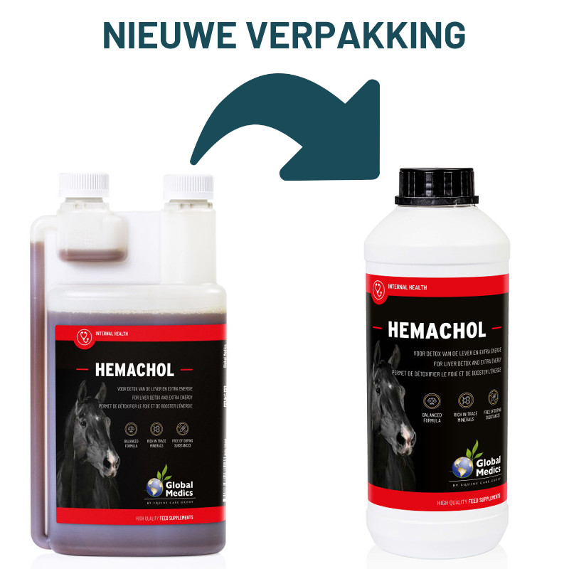 Global Medics Hemachol Rode Bloedcel Paard 1 liter Global Medics Hemachol Rode Bloedcel Paard 1 liter