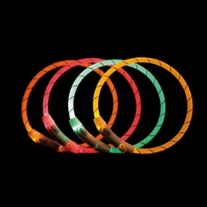 Trixie Flash Lichtgevende Halsband USB Hond 