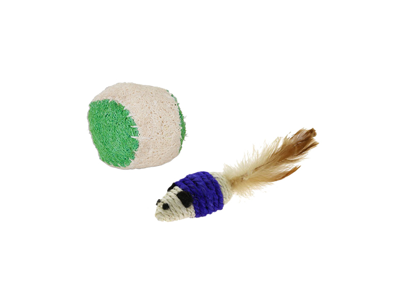 Jackson Galaxy Rope Mouse met Bal 