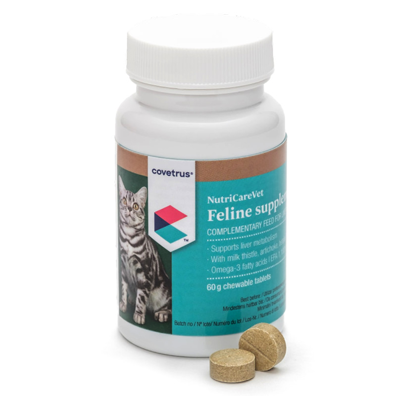 NutriCareVet Liver Support Kat 80 kauwtabletten