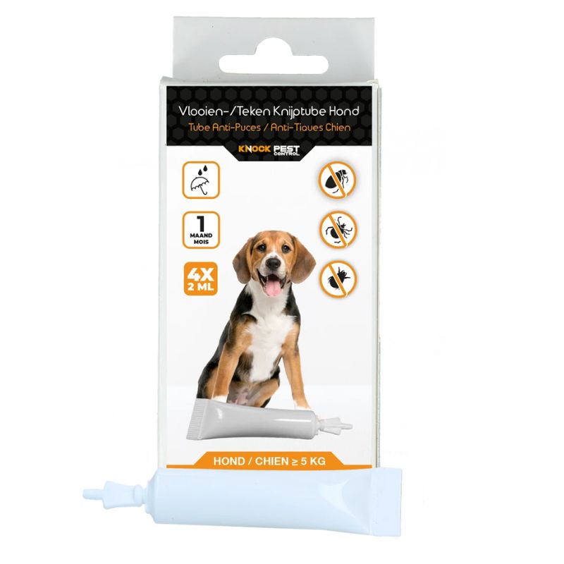 Knock Pest Vlooien-Tekenpipet Hond 5 tot 15 kg 4 pipetten