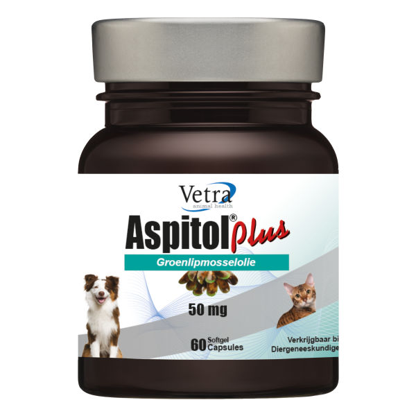 Vetra Aspitol Plus Omega-3 Hond Kat 60 capsules