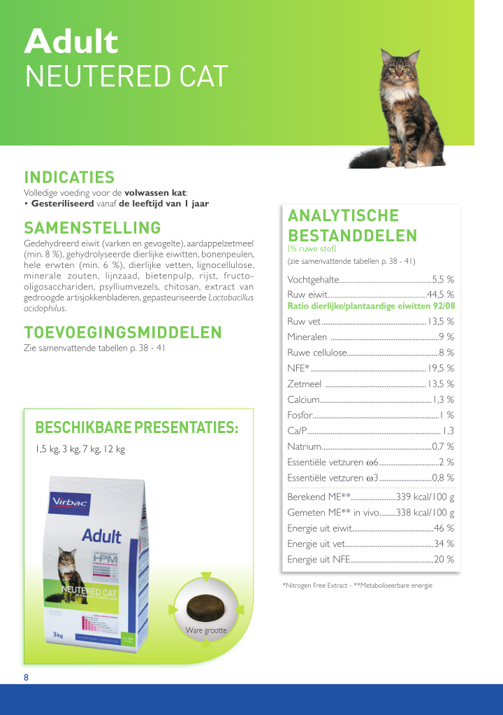 HPM Veterinary Adult Neutered Cat