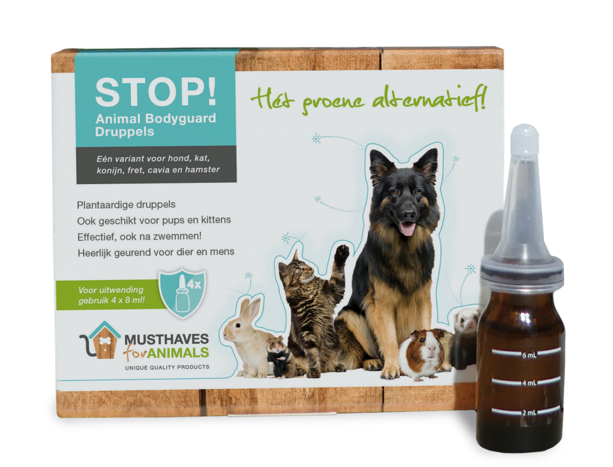 STOP Animal Bodyguard Aromatherapie 4 Flesjes 
