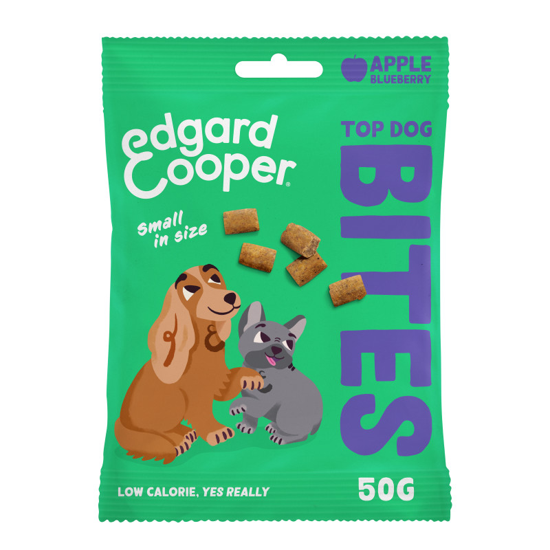Edgard & Cooper Top Dog Bites Appel & Bosbes 50 gram small 