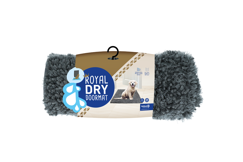 Royal Dry Doormat Droogloop deurmat Hond 