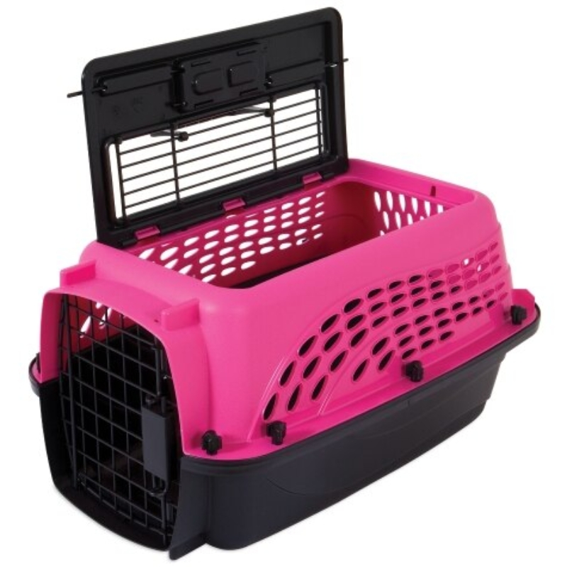 Petmate 2 Door Top Load Kennel XS Roze 