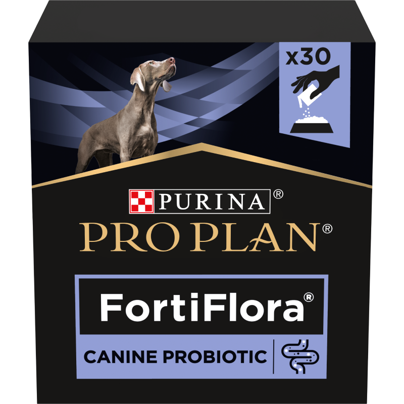 AE - Purina Pro Plan Veterinary Diets FortiFlora Hond 30 x 1 gram, Advertentie, Hondje, Hond, Huisdier, Poster