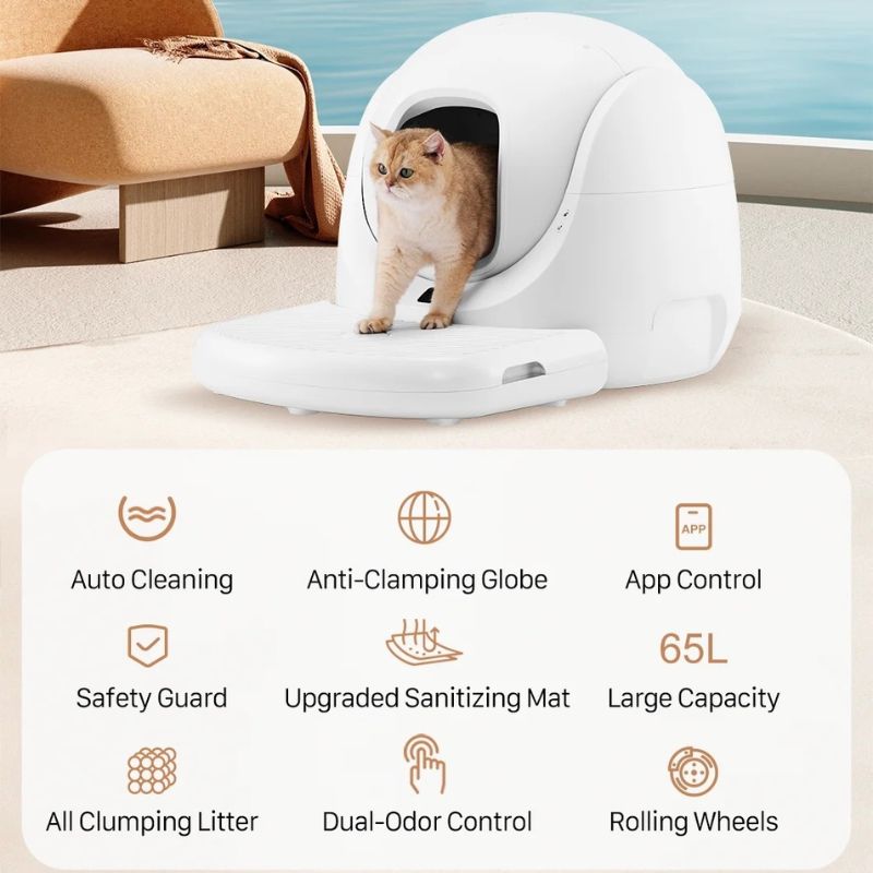 Catlink Scooper SE BayMax Zelfreinigende Kattenbak Catlink Scooper SE BayMax Kattenbak