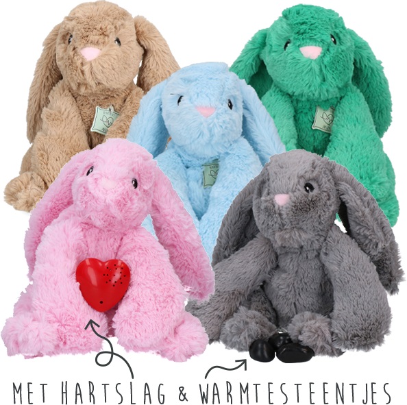 Cozy Dog Bunny Knuffel Groen
