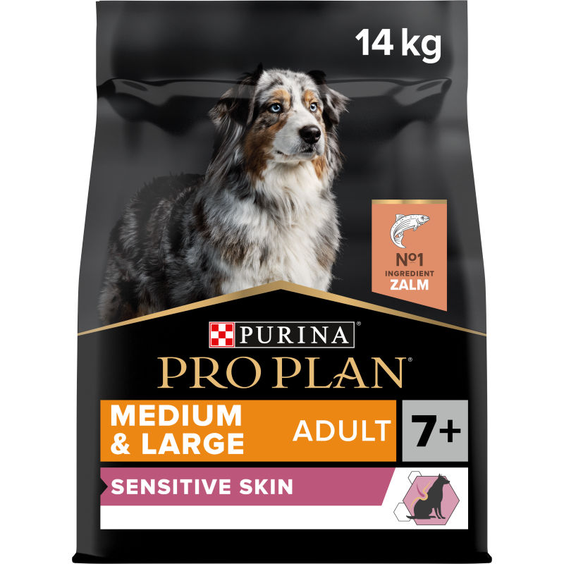 Purina Pro Plan Medium & Large Adult 7+ Sensitive Skin Hondenvoer Zalm 14 kg 