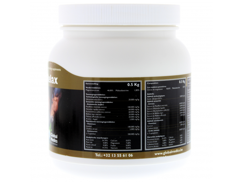Global Medics Relax Stress Paard 500 gram Global Medics Relax Stress Paard 500 gram