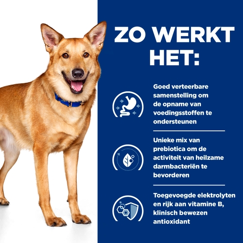 Hill's Prescription Diet ID Digestive Care Hondenvoer 12 x 360 gram blikjes, Advertentie, Poster, Hond, Zoogdier, Huisdier