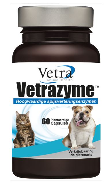 Vetrazyme Maag Darm Barf Hond Kat 60 capsules