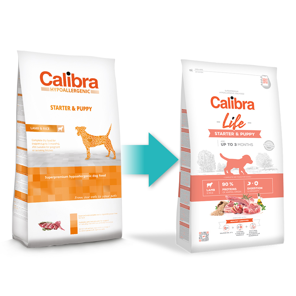 Calibra Hond Life Starter & Puppy Lamb 