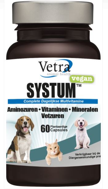Vetra Systum Vegan Multivitamine Hond Kat 60 capsules