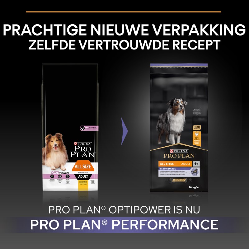 Purina Pro Plan All Sizes Adult Performance Hondenvoer 14 kg 
