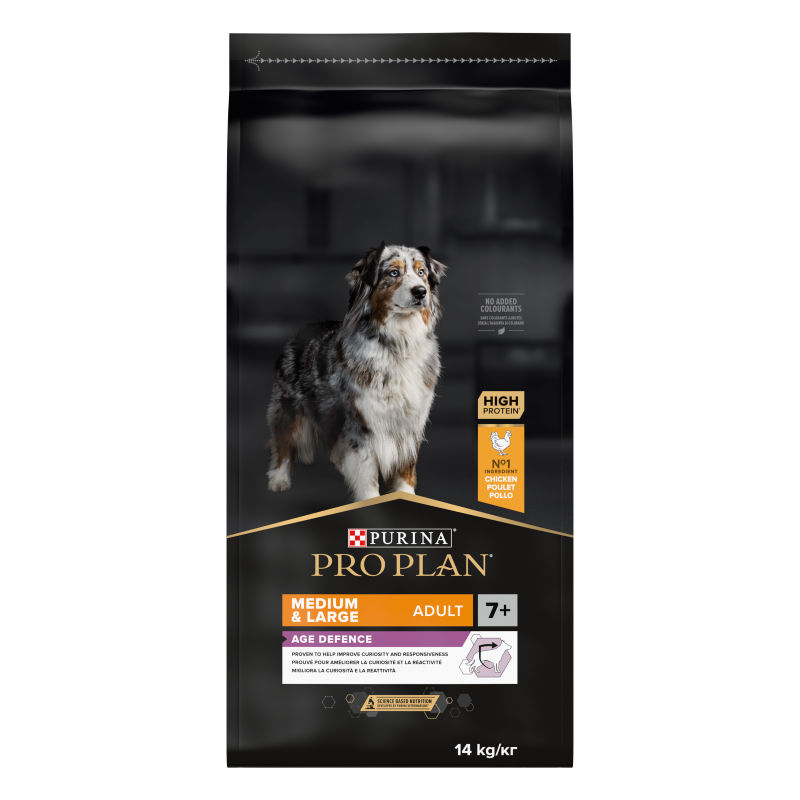 Purina Pro Plan Medium & Large Adult 7+ Age Defence Hondenvoer Kip 14 kg 